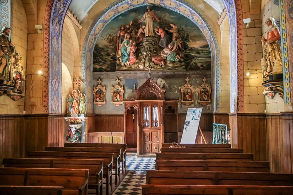 zamki katarow Rennes le Chateau fresk 1