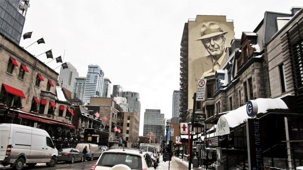 Mural Leonarda Cohena. Montreal