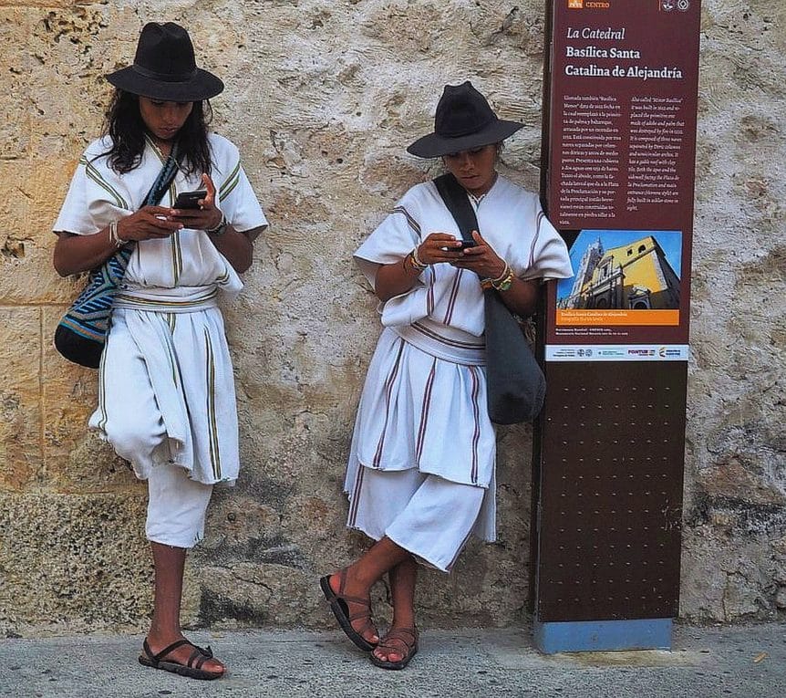 Cartagena. Indianie Arhuaco.