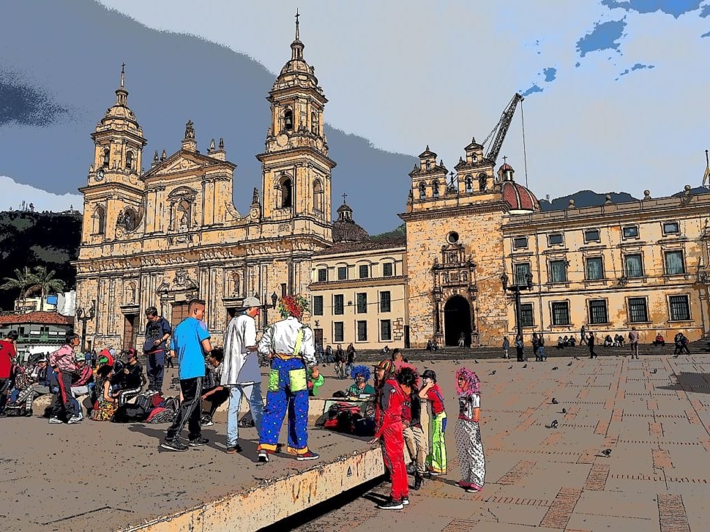 Bogota Kolumbia Plaza de Bolivar