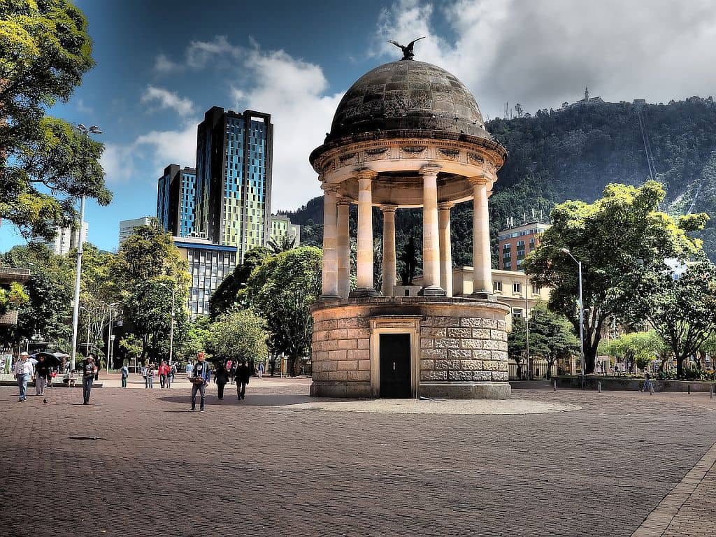 Bogota co zobaczyc Plaza del Chorro de Quevedo