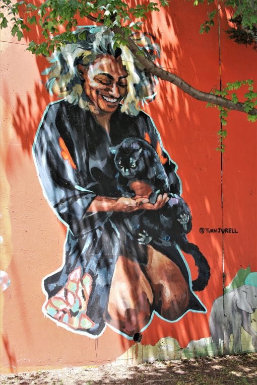 Cmentarz Oakland w Atlancie 40 mural Cabbagetown Atlanta