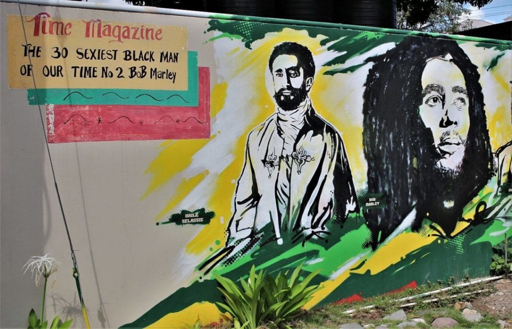 Bob Marley i Rastafarianie 19 Mural Jamajka Bob Marley