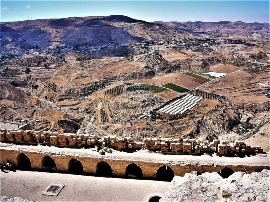 Zamek Al-Karak, twierdza Heroda i mapa z Madaby 5 kerak. Jordania