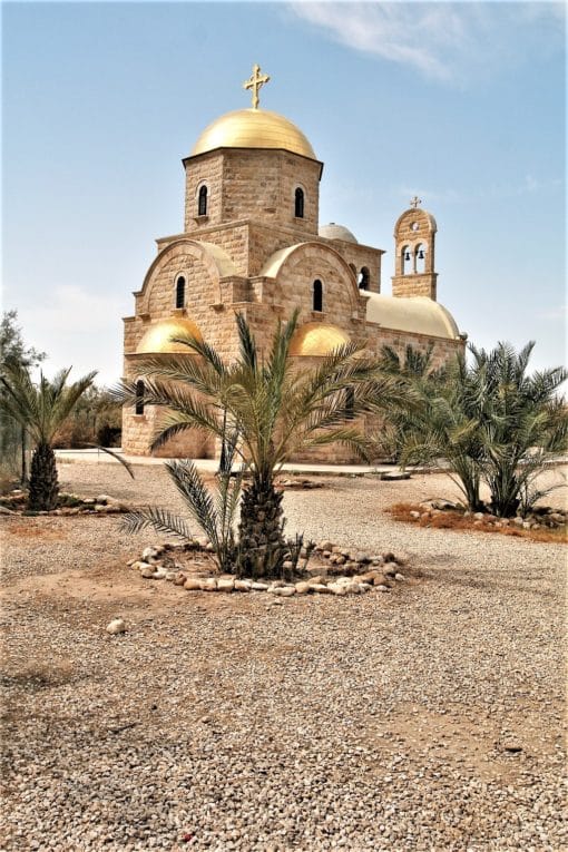 Zamek Al-Karak, twierdza Heroda i mapa z Madaby 18 Jordania. Rzeka Jordan.