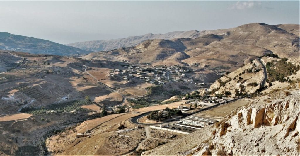 Zamek Al-Karak, twierdza Heroda i mapa z Madaby 6 Jordania. Kerak.