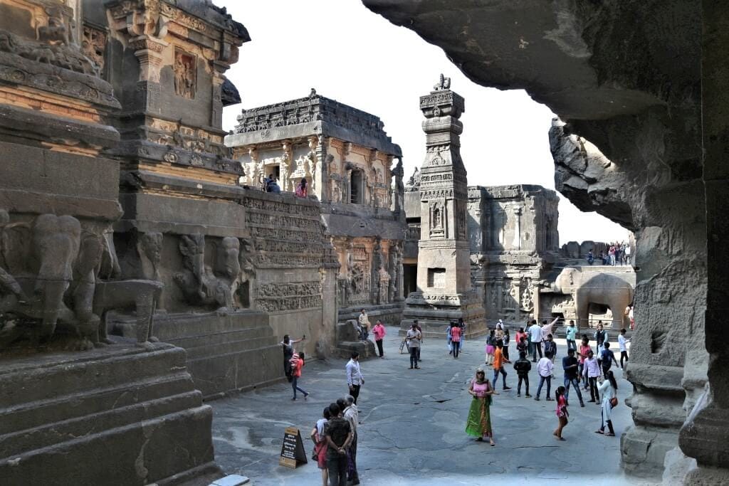 Indie jaskinie Ellora swiatynia Kailasa