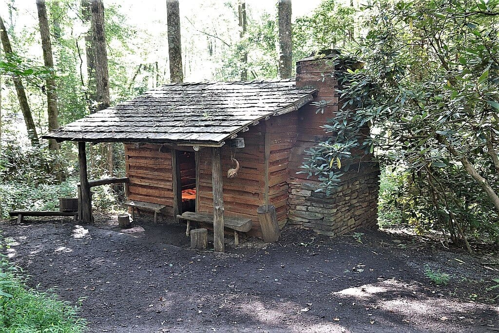 The Oconaluftee Indian Village domek