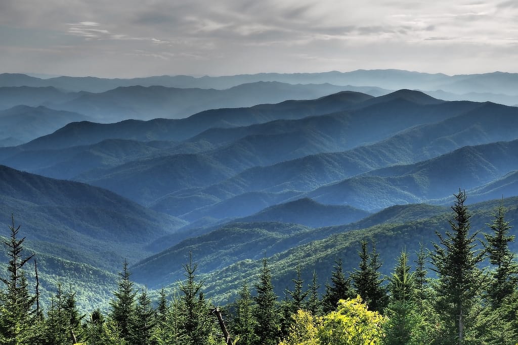 warstwy w Great Smoky Mountain