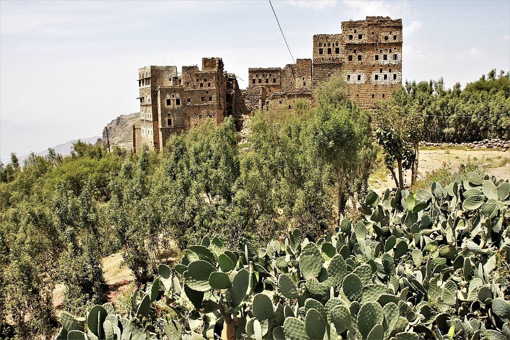 Al Hajjarh wioska w Jemenie