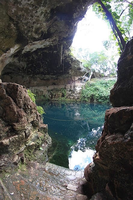 Cenote na Jukatanie Zaci Meksyk