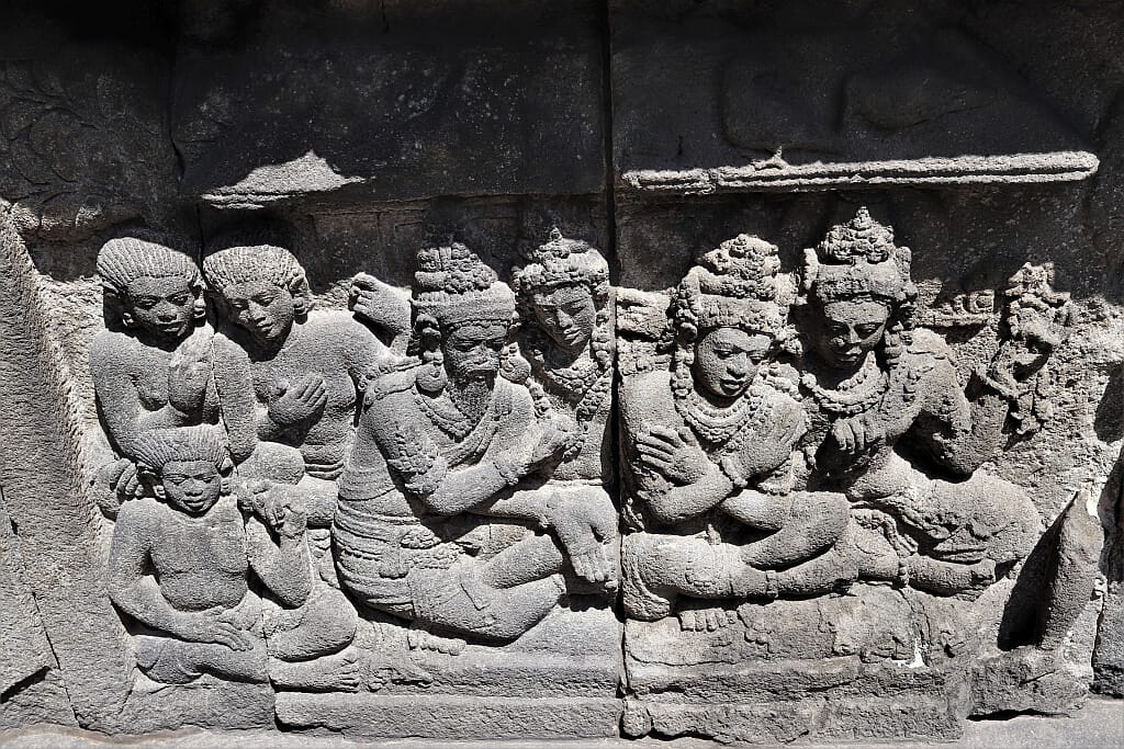Prambanan plaskorzezby z Ramayana
