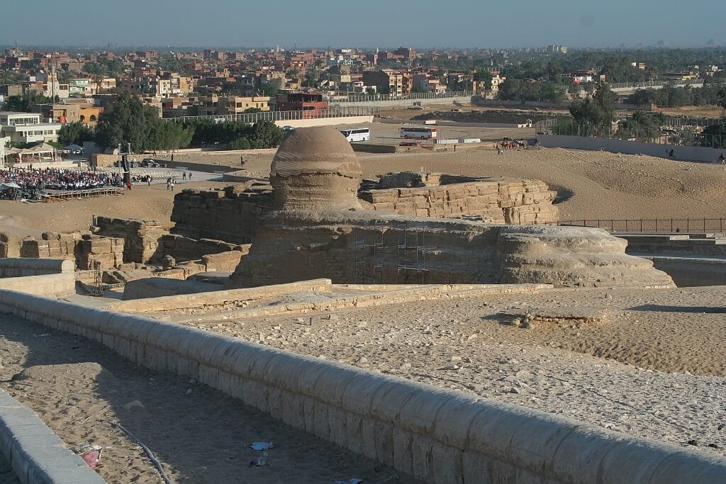 Sfinks Giza miasto
