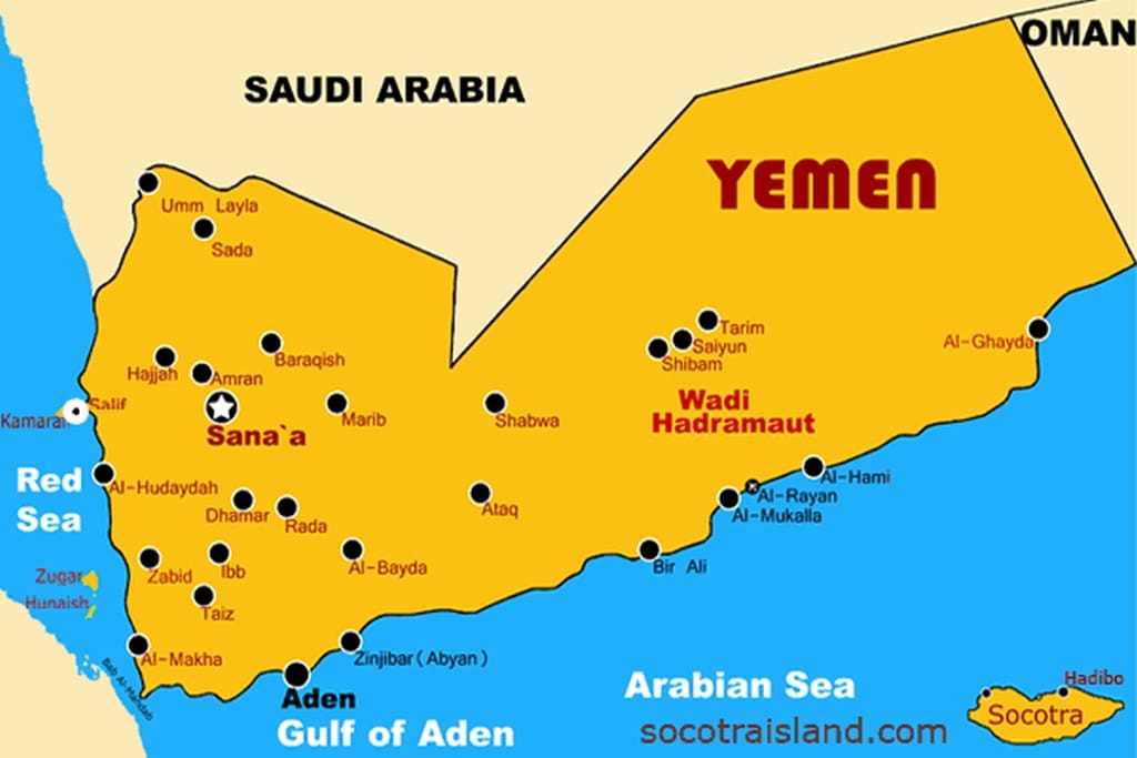 yemen map