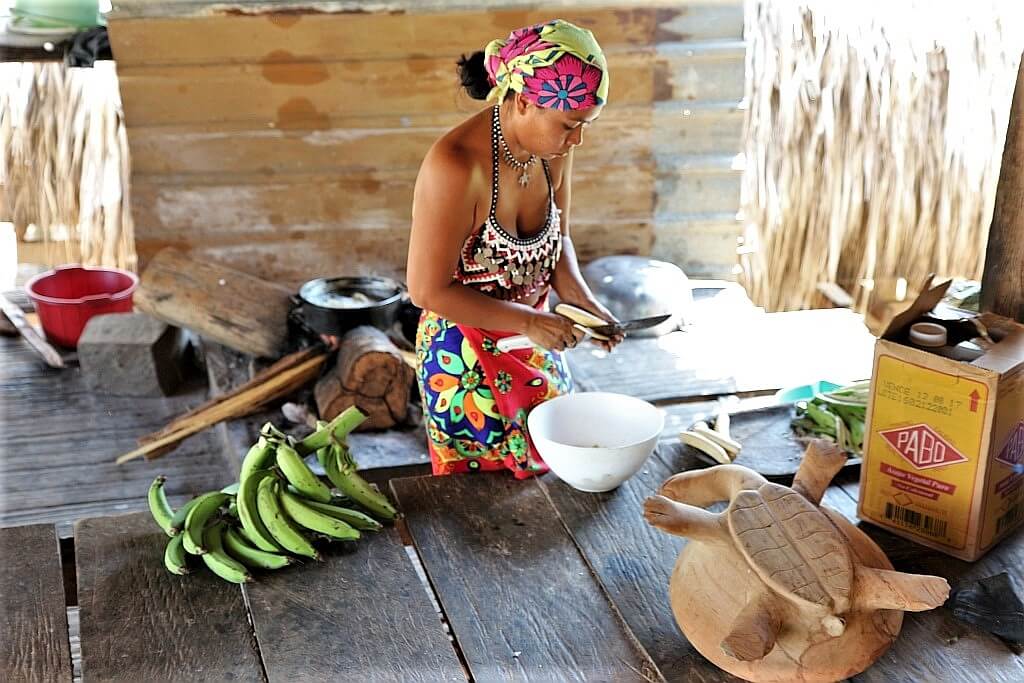 Indianie Embera Panama gotowanie