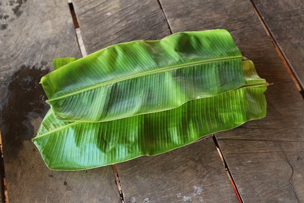 Indianie Embera talerz z liscia