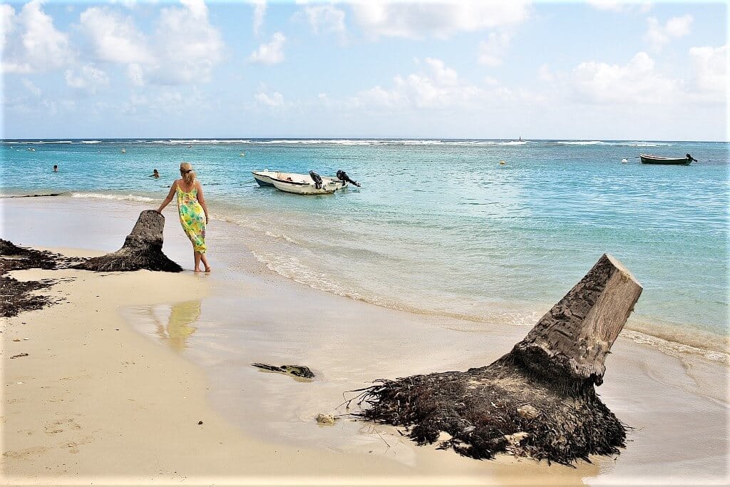 Gwadelupa plaza niedaleko Pointe a Pitre