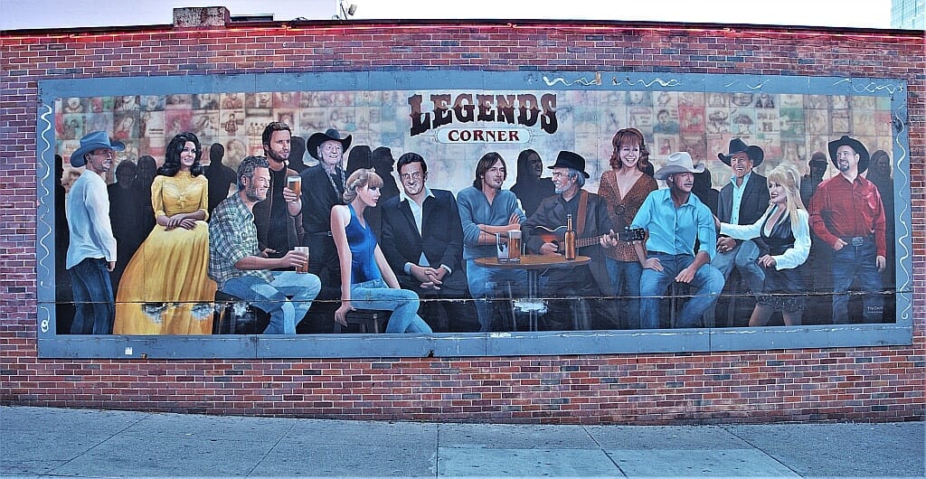 Nashville gwiazdy country mural