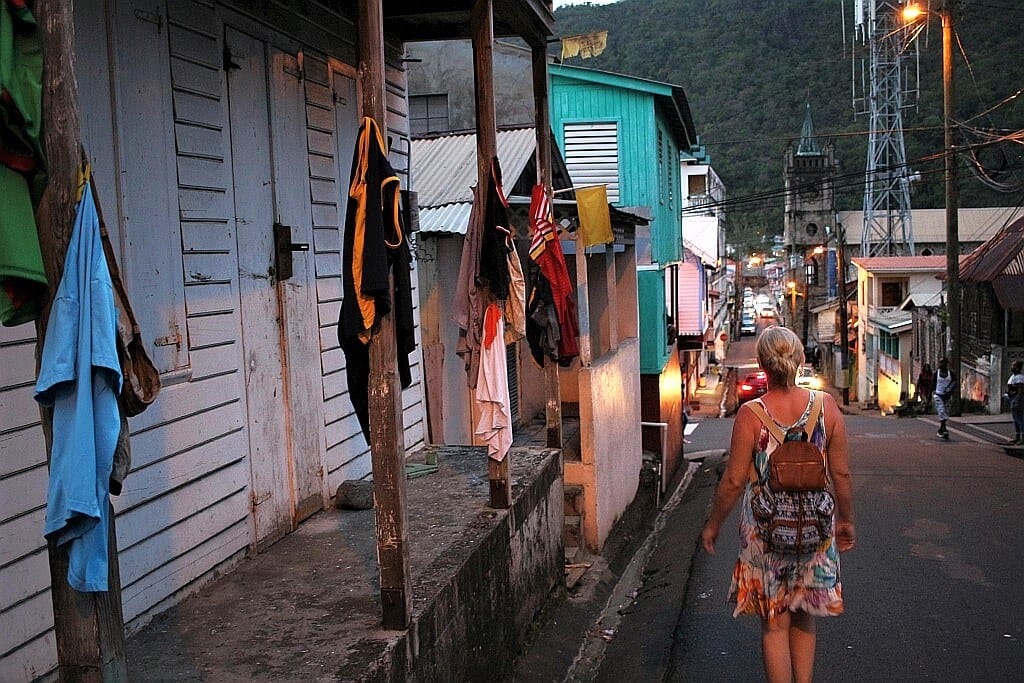 Saint Lucia Soufriere by night
