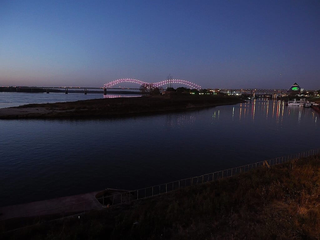 wyspa blotna Memphis Missisipi river