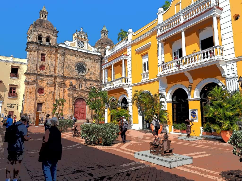 plaze de iglesia de san clever Cartagena de Indias atrakcje