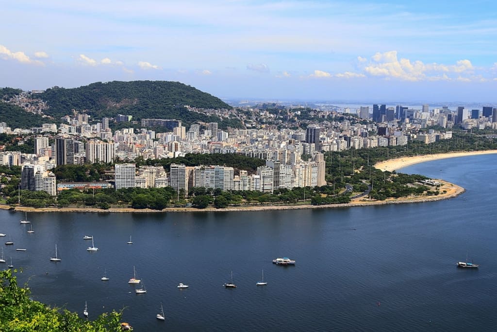 Sugarloaf Mountain w Rio de Janeiro 26 dzielnica botofogo widok z Sugarloaf Mountain Rio de Janeiro