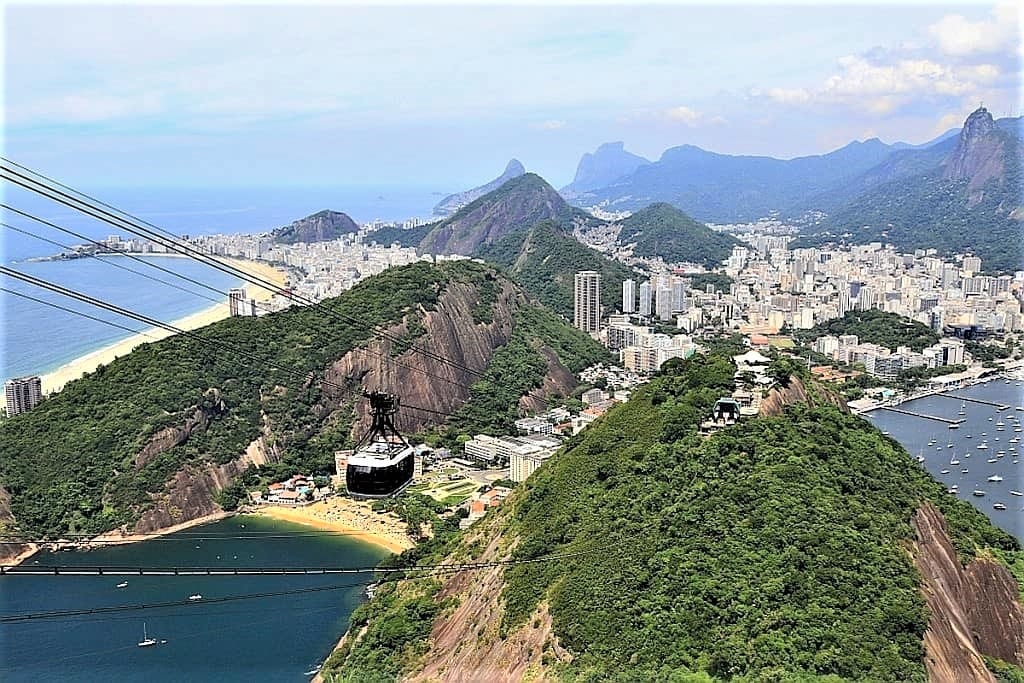 Sugarloaf Mountain w Rio de Janeiro 17 kolejka linowa na Sugarloaf Mountain Rio de Janeiro