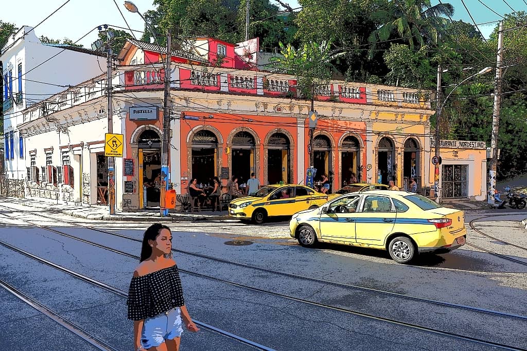 santa teresa w rio de janeiro Largo dos Guimaraes restauracja Portela