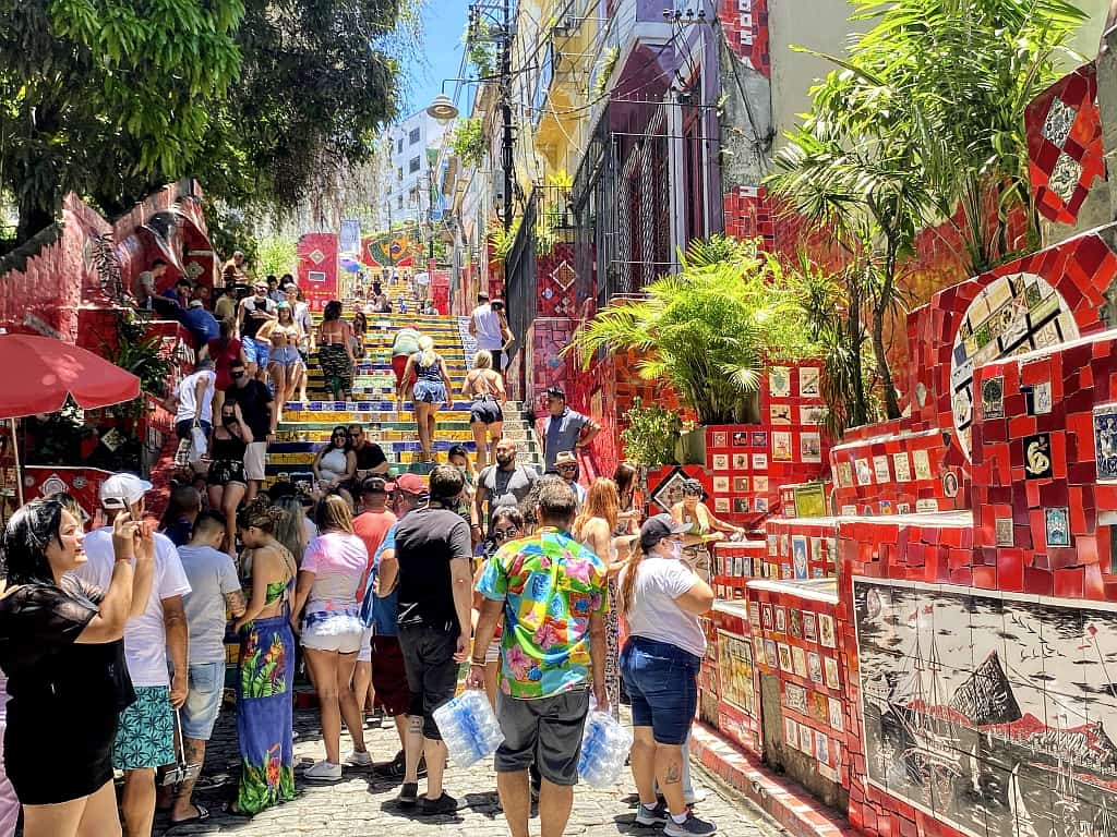 santa teresa w rio de janeiro slynne schody Selaron