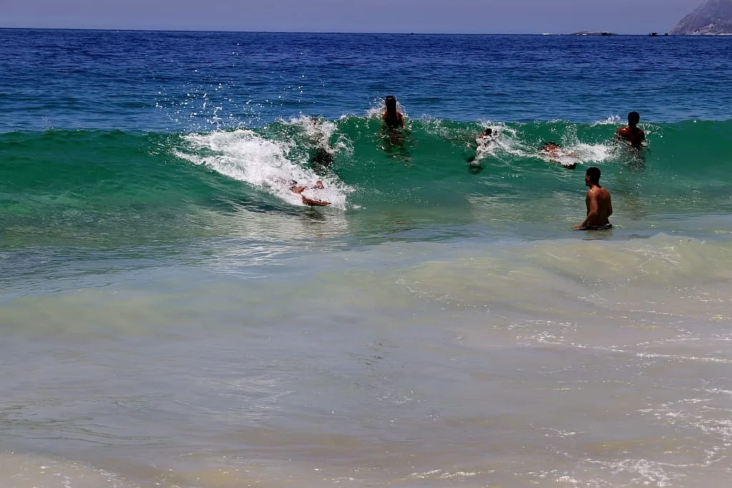 plaze w rio de janeiro copacabana plywanie
