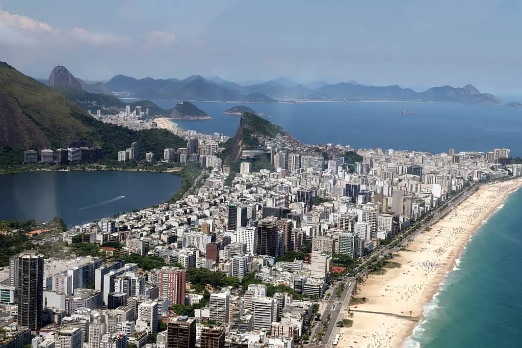 plaze w rio de janeiro widok z Dois Irmaos