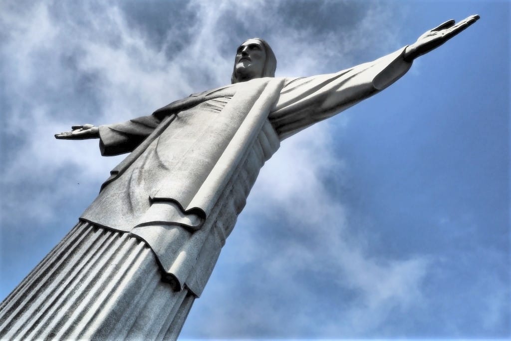 statua chrystusa odkupiciela w rio de janeiro sylwetka