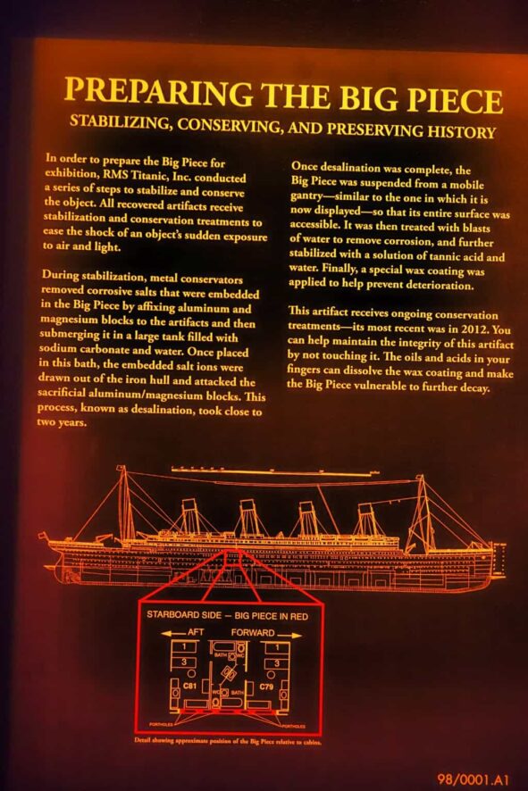 Bog Piece titanic Luxor Las Vegas