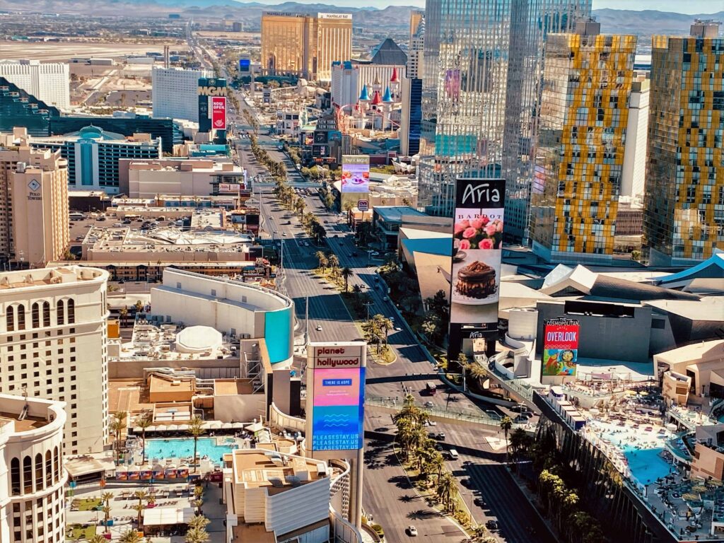 las vegas view from eiffel
