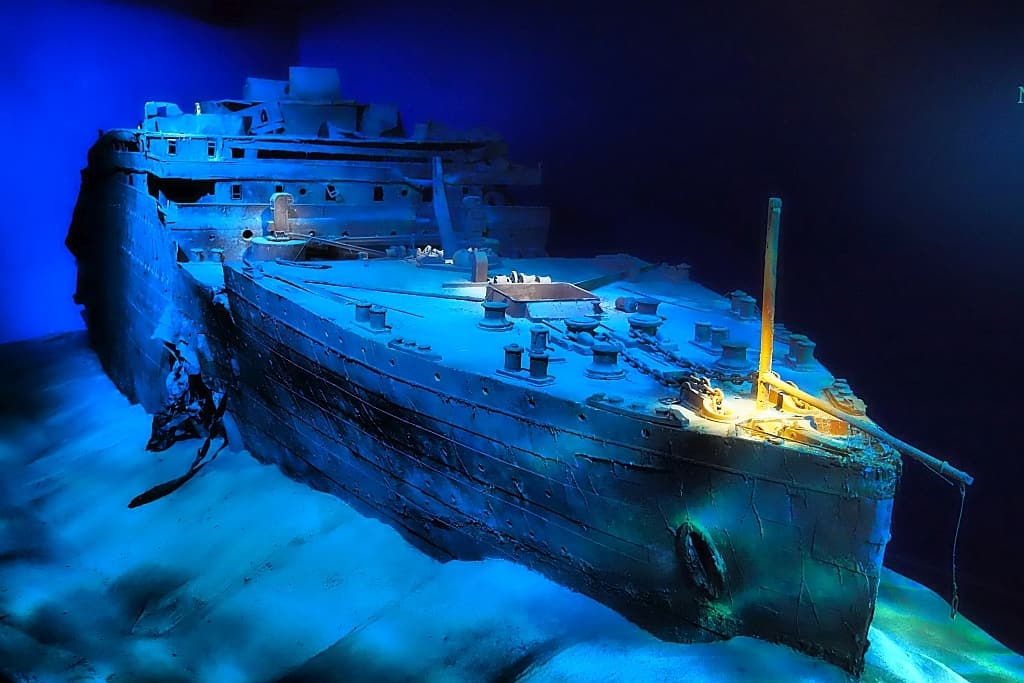 reknstrukcja wraku titakica atrakcje Las Vegas