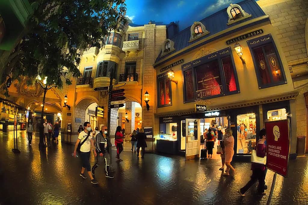 ulica w hotelu las vegas paris