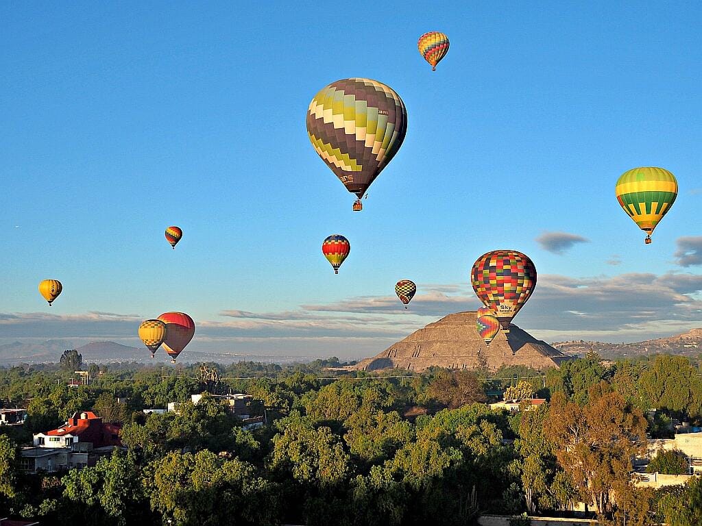 teotihuacan meksyk lot balonem d