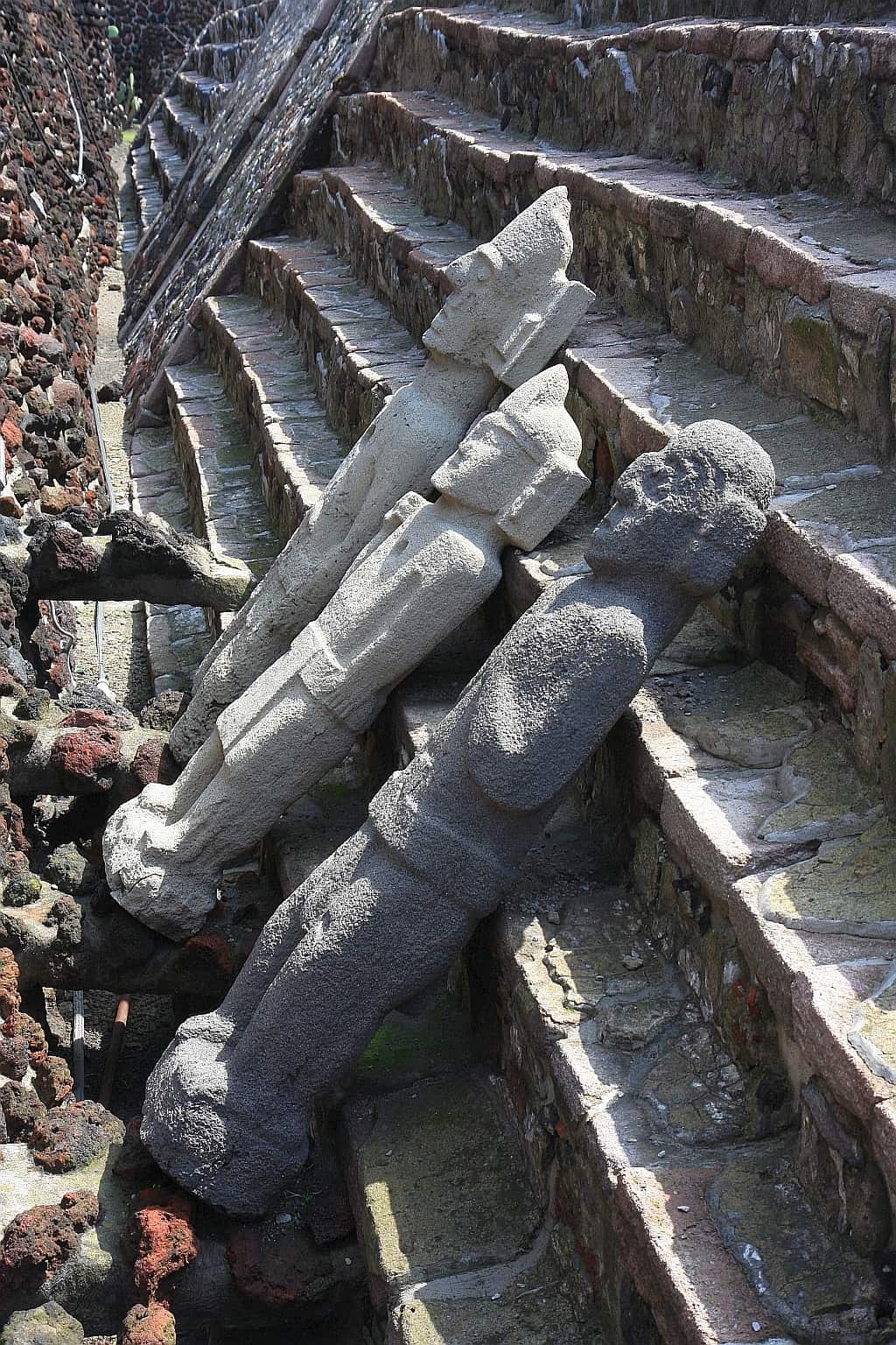 Mexico City i imperium Azteków - Tenochtitlan 22 Templo Mayor figurki