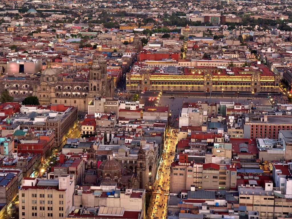 Mexico City i imperium Azteków - Tenochtitlan 42 mexico city view fron torre