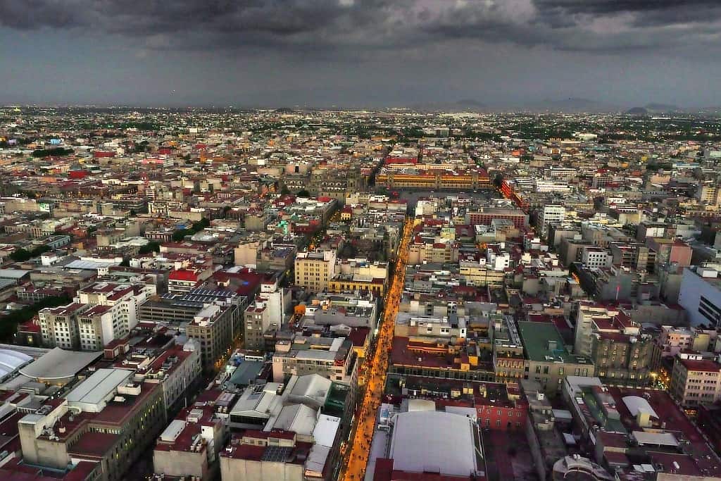 Mexico City i imperium Azteków - Tenochtitlan 41 mexico city view fron torre.latinoamericana