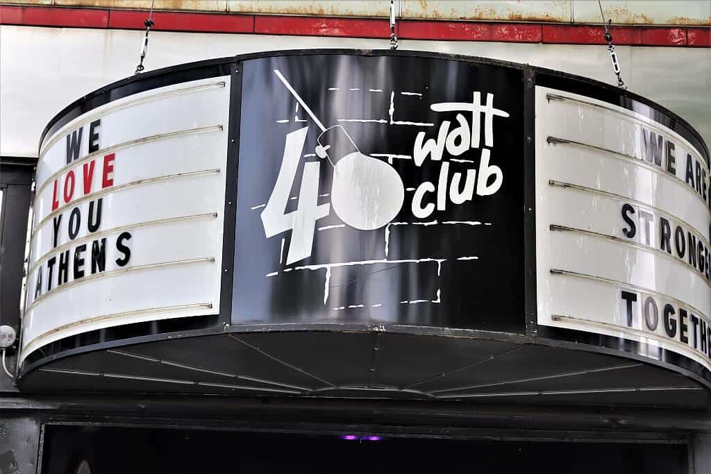 Zespół R.E.M. legenda muzyki alternatywnej z Athens 17 40 Watt Club Zespol R.E.M