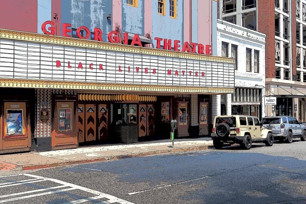 Zespół R.E.M. legenda muzyki alternatywnej z Athens 16 Georgia Theatre zespol R.E.M