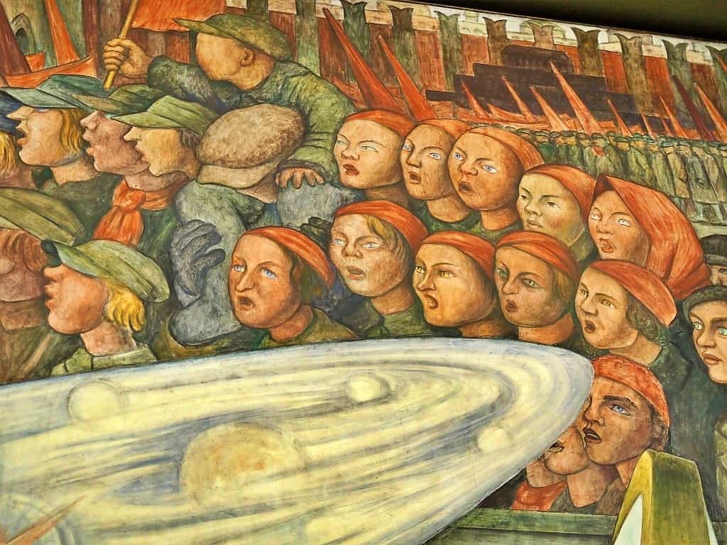 Murale Diego Rivera Czlowiek kontrolujacy wszechswiat. 4