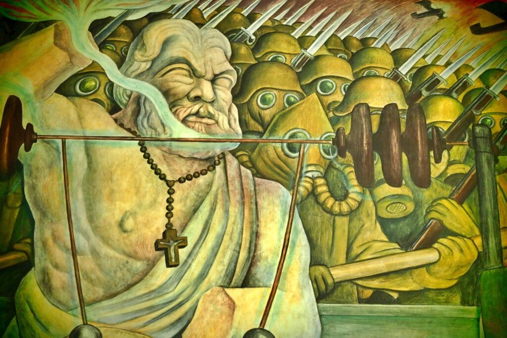 Murale Diego Rivera Palacio de Bellas Artes.a