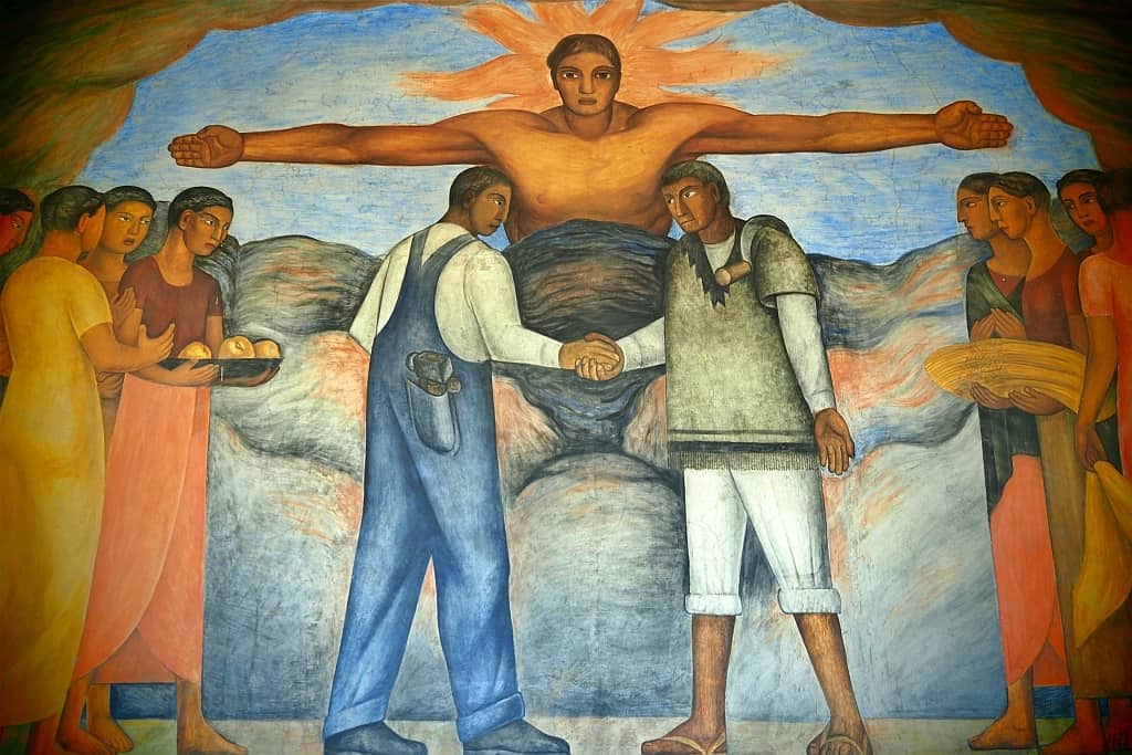 Murale Diego Rivera la Secretaria de Educacion Publica.f