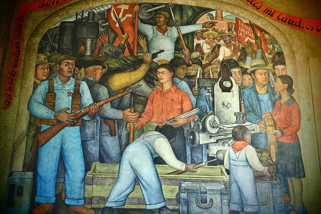 Murale Diego Rivera la Secretaria de Educacion Publica.frida