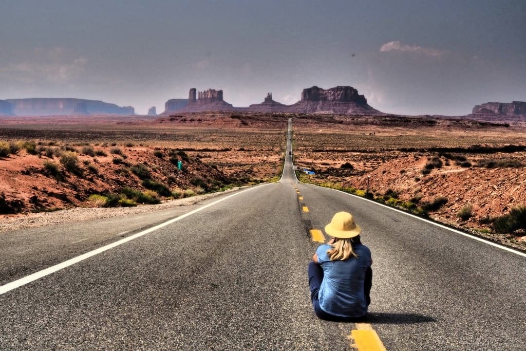 Forrest Gump z Beaufort 23 autostrada-163-Monument-Valley