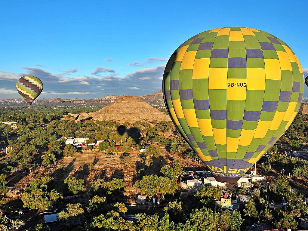 teotihuacan meksyk lot balonem a