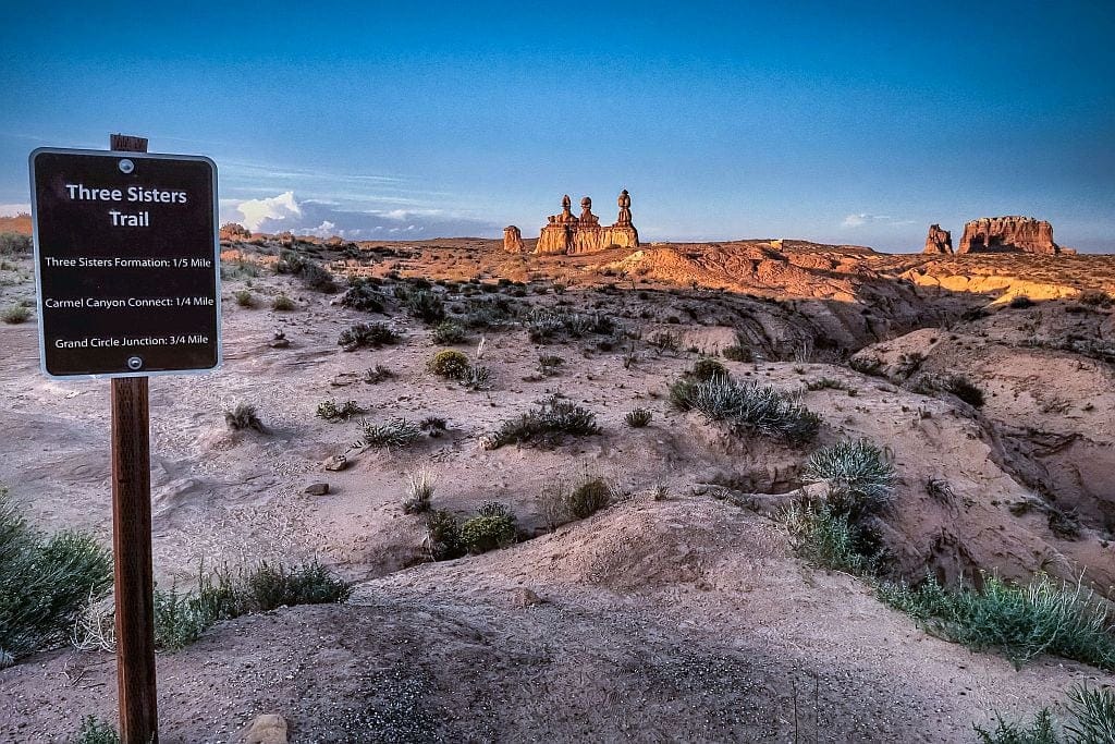 Goblin Valley Three Sisters