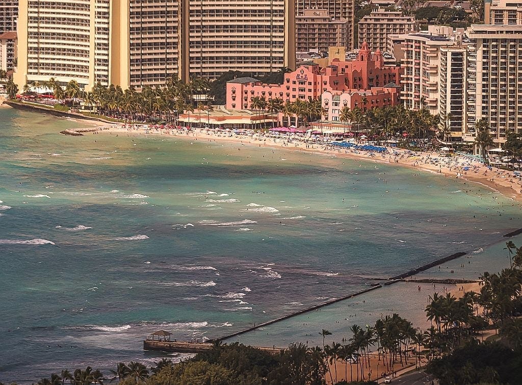 Honolulu rozowy hotel 1